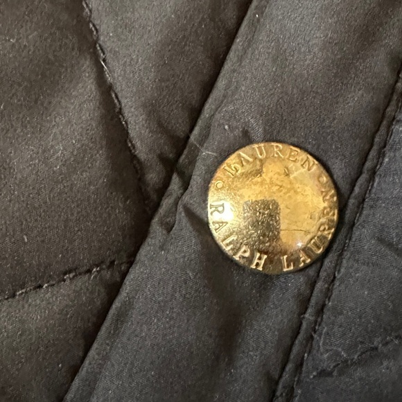 Lauren Ralph Lauren Green Label Black Quilted Vest Red Lining | Women’s Size L - Picture 7 of 7